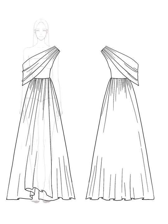 Off-Shoulder Formal Holiday Dress Green Maxi Dress