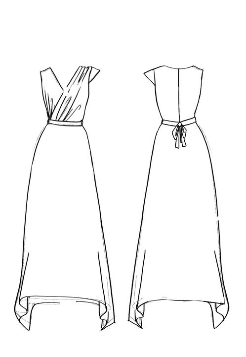 Work Maxi Dress Satin V Neck Dress