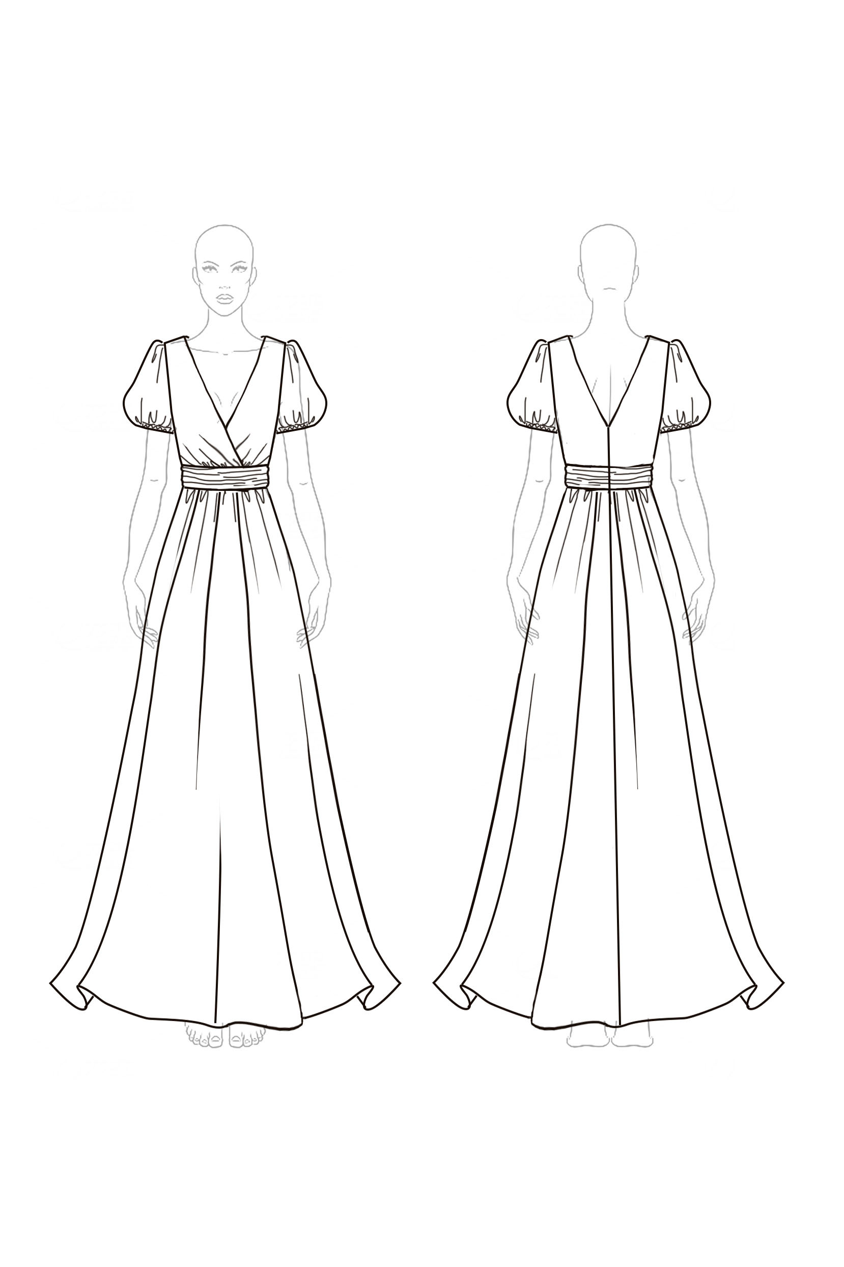 Deep V Party Work Velvet  Ruffle Dress