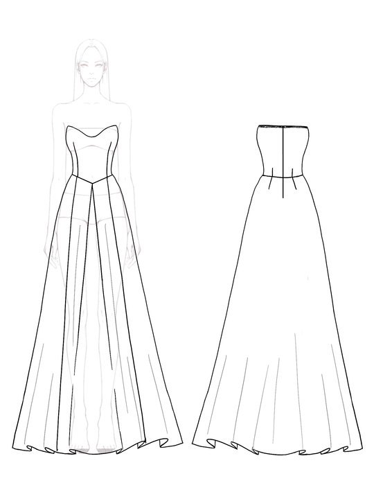 Party Elegant Tri-Color V Neck  Ruffle Maxi Dress