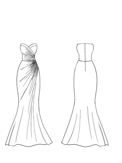 Evening Formal  Dress  V Neck Silver Silk Ruffles Strapless Maxi Dress