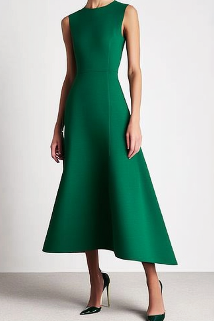 Formal Party Business Work Velvet V Neck Ruffle Maxi Sloping Shoulder