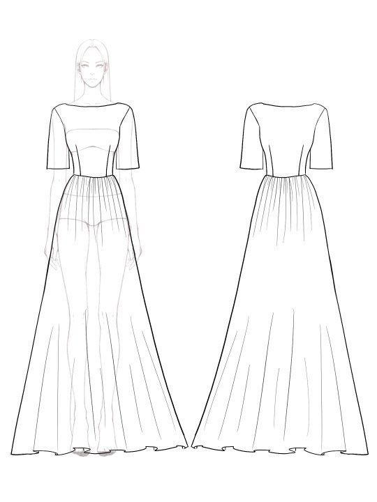 Formal Evening Party Dress Gray Blue Glitter Boat Neck See Through Maxi Dress