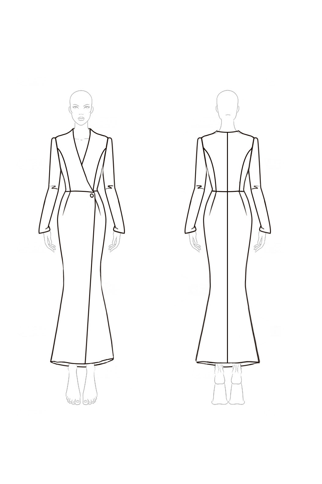 White Blazer Dress Work Semi Formal Long Sleeve Dress