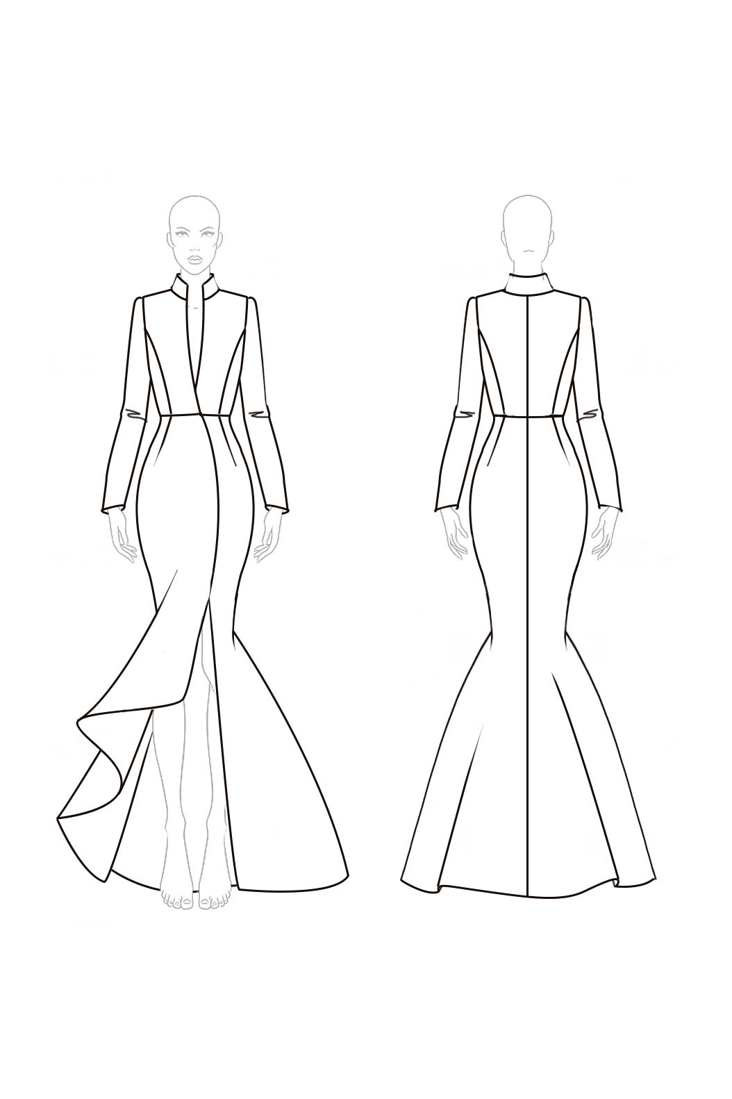 Blazer Dress Business Work Semi Formal High Slit Yellow Dress