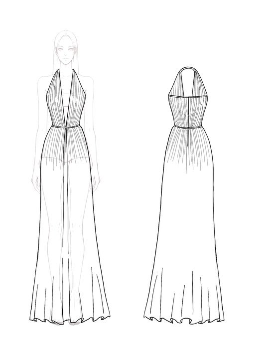 Evening Formal Dress Blue Sequin Halter Maxi Dress