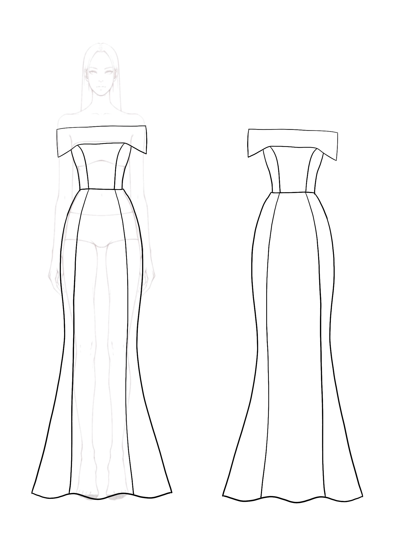 Formal Evening Sequins Dress Boat Neck Off Shoulder Black Maxi Dress  