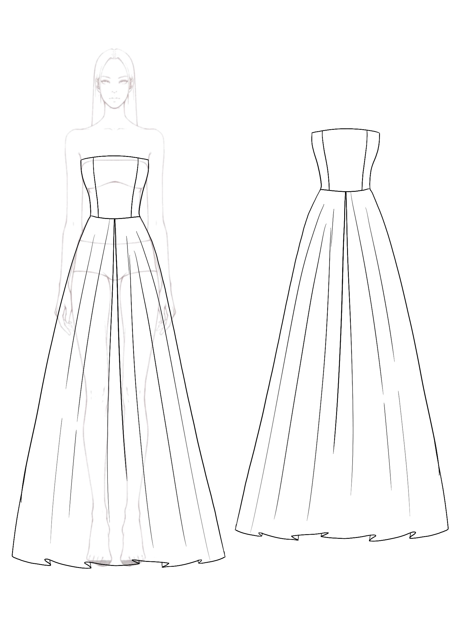 Evening Elegant Maxi Dress Yellow Green Block Satin Simplicity Ball Gown