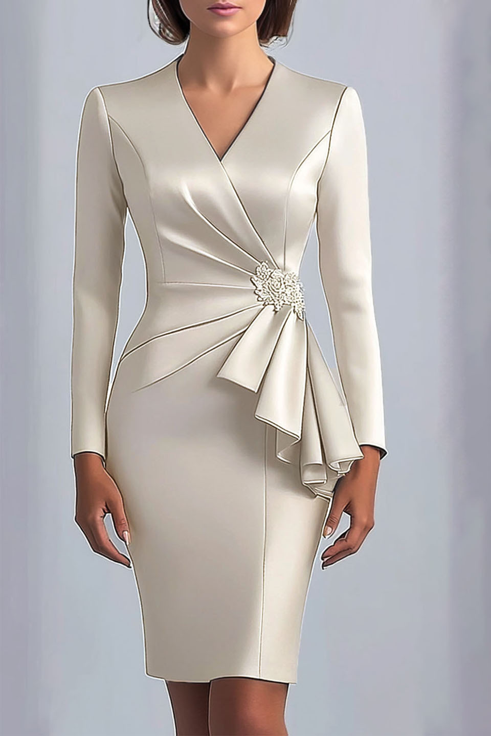 White Wedding Guest Work Dress