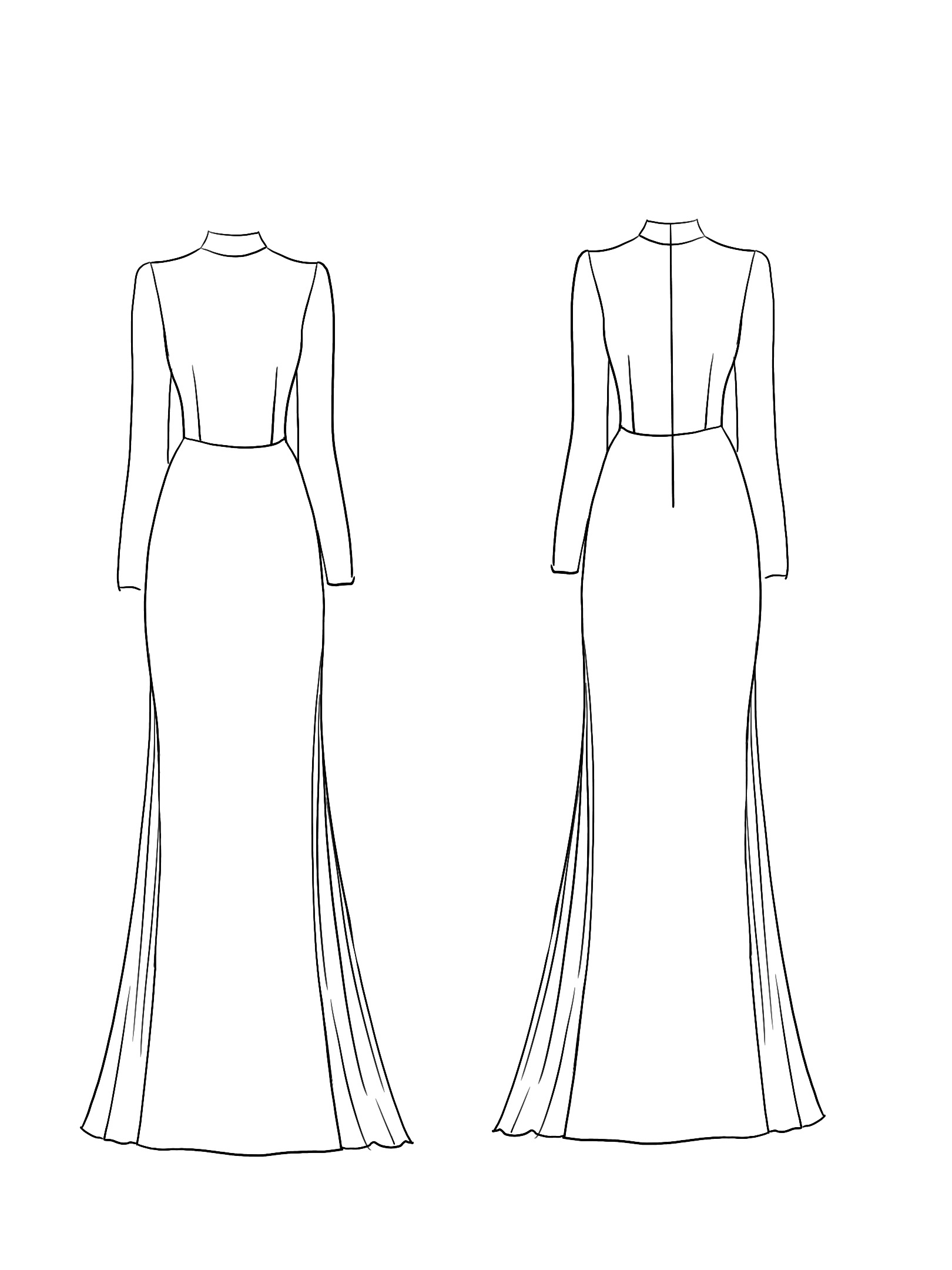 Green Formal Evening 3D Flower Dress Long Sleeve Maxi Dress