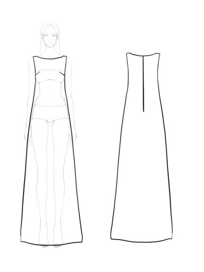 White Evening Gown Minimalist Satin Elegant Maxi Dress