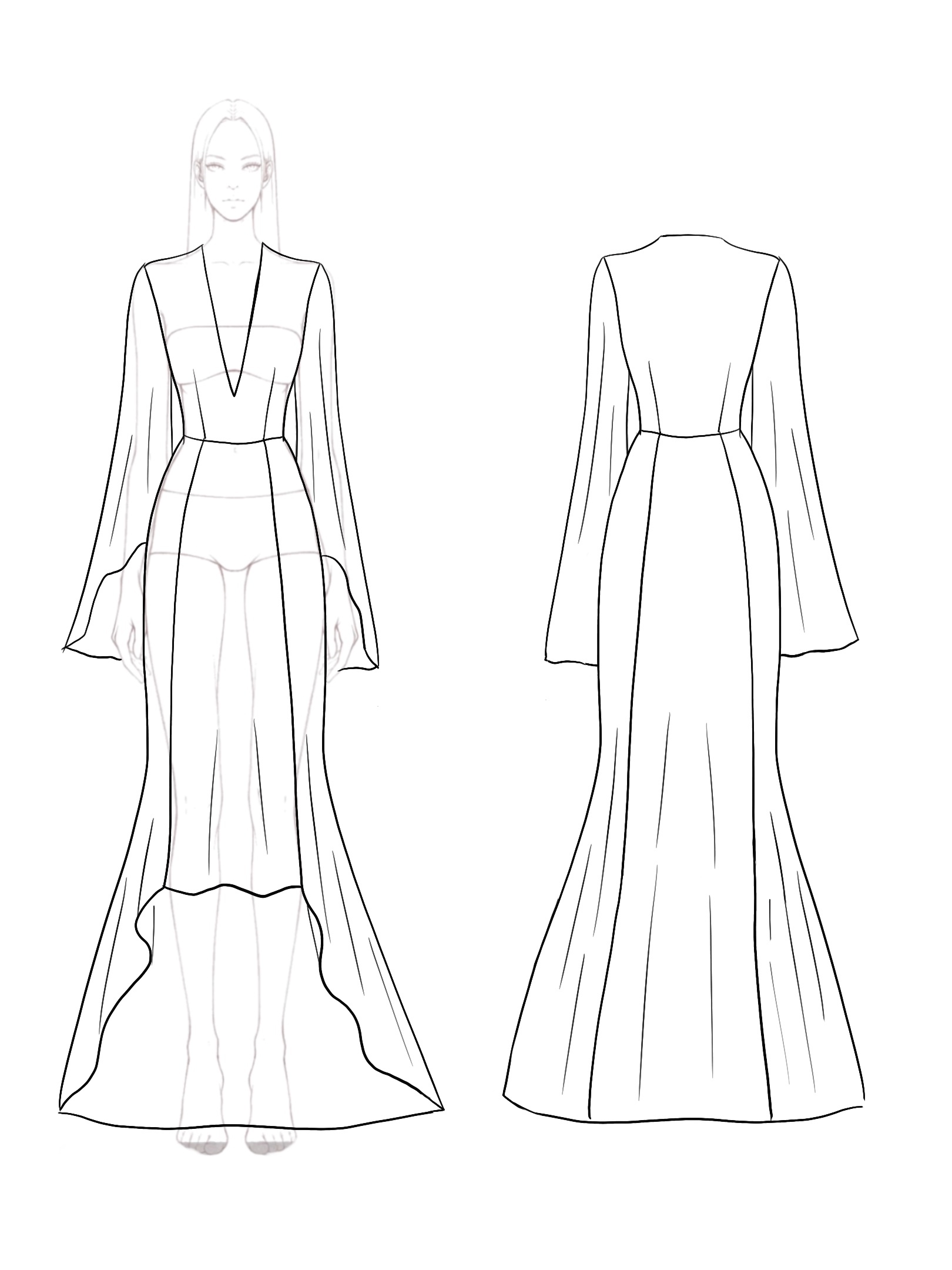 Elegant Work Wedding Guest Mermaid Dress Flare Asymmetrical Hem Dress