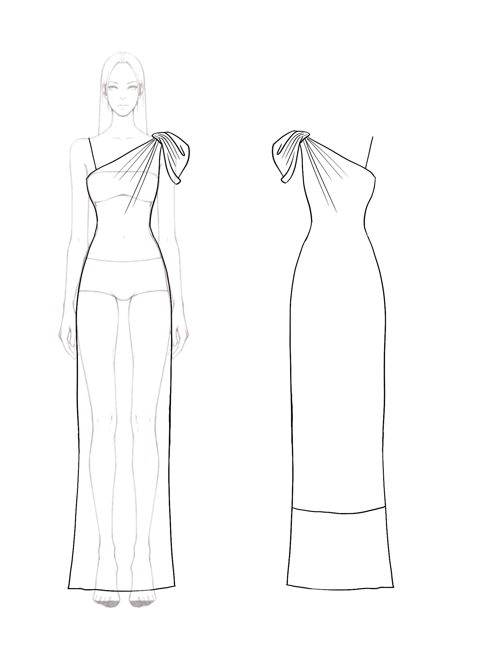 Elegant Evening Formal Purple Dress One Shoulder Gown