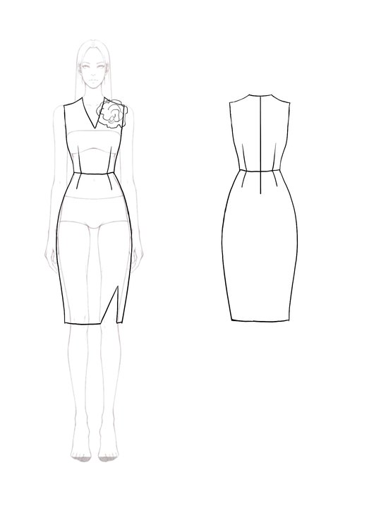 Elegant Dark Green Sleeveless Dress Party Cocktail Floral Embellished Slit Midi Dress Mother of the Bride Dress