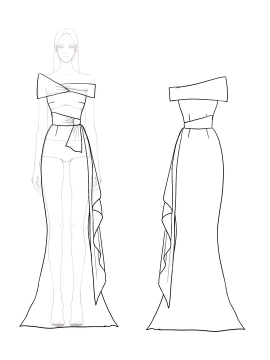 Elegant Evening Satin Dress Off-Shoulder Mermaid White Sash Rhinestone Dress