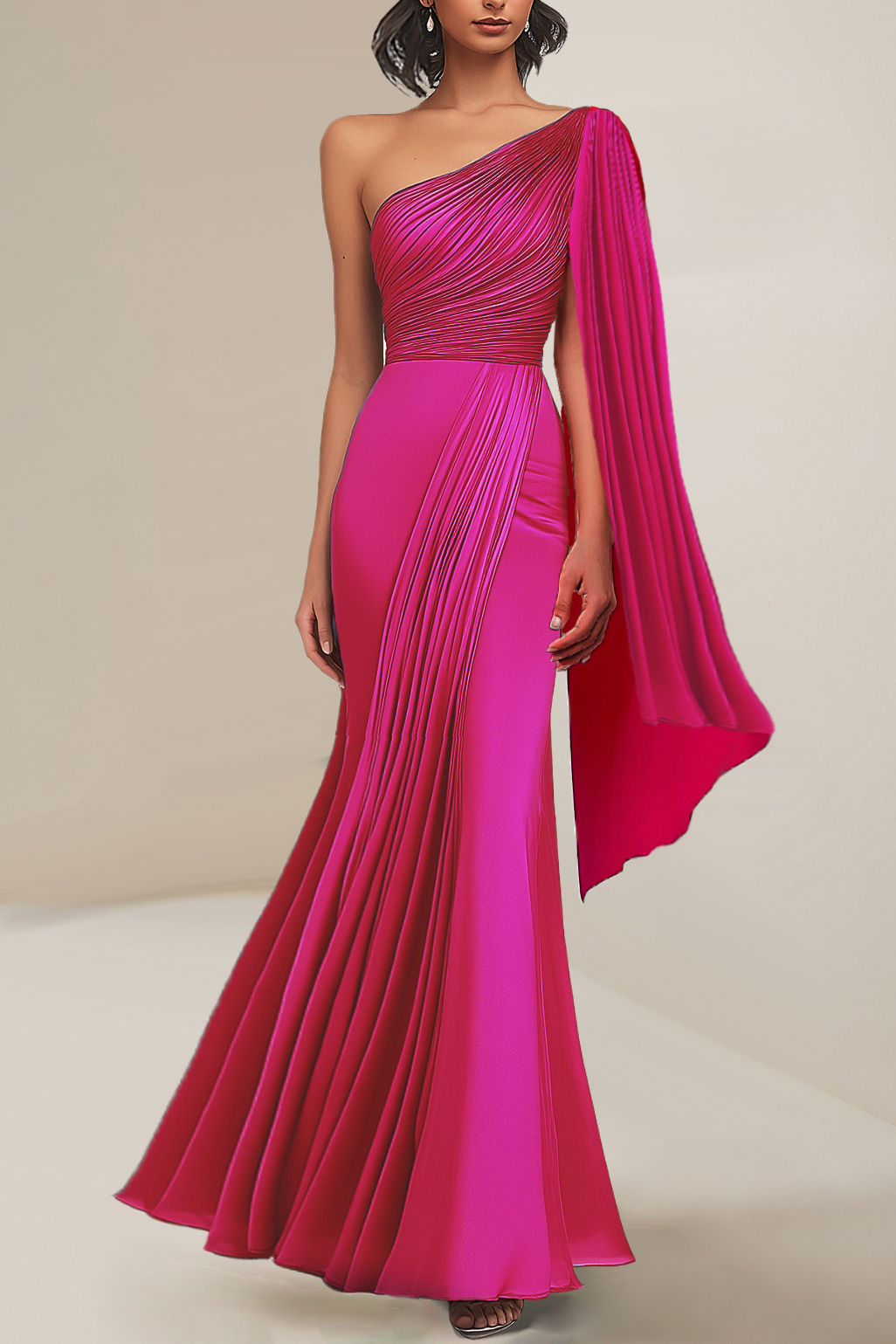 Formal Work Party Boat Neck Royal Blue Sleeveless Belted Slit Midi Dre