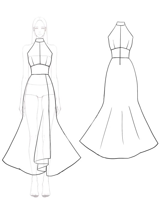 Formal Evening Dress Halter Sleeveless Asymmetric Maxi Dress Mother of the Bride Dress