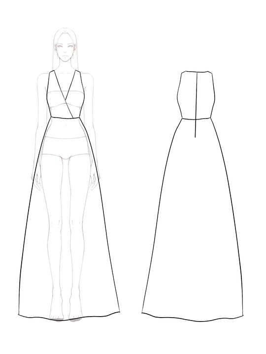 Daily Polka Dot Dress Suspender V-neck Sleeveless Long Dress