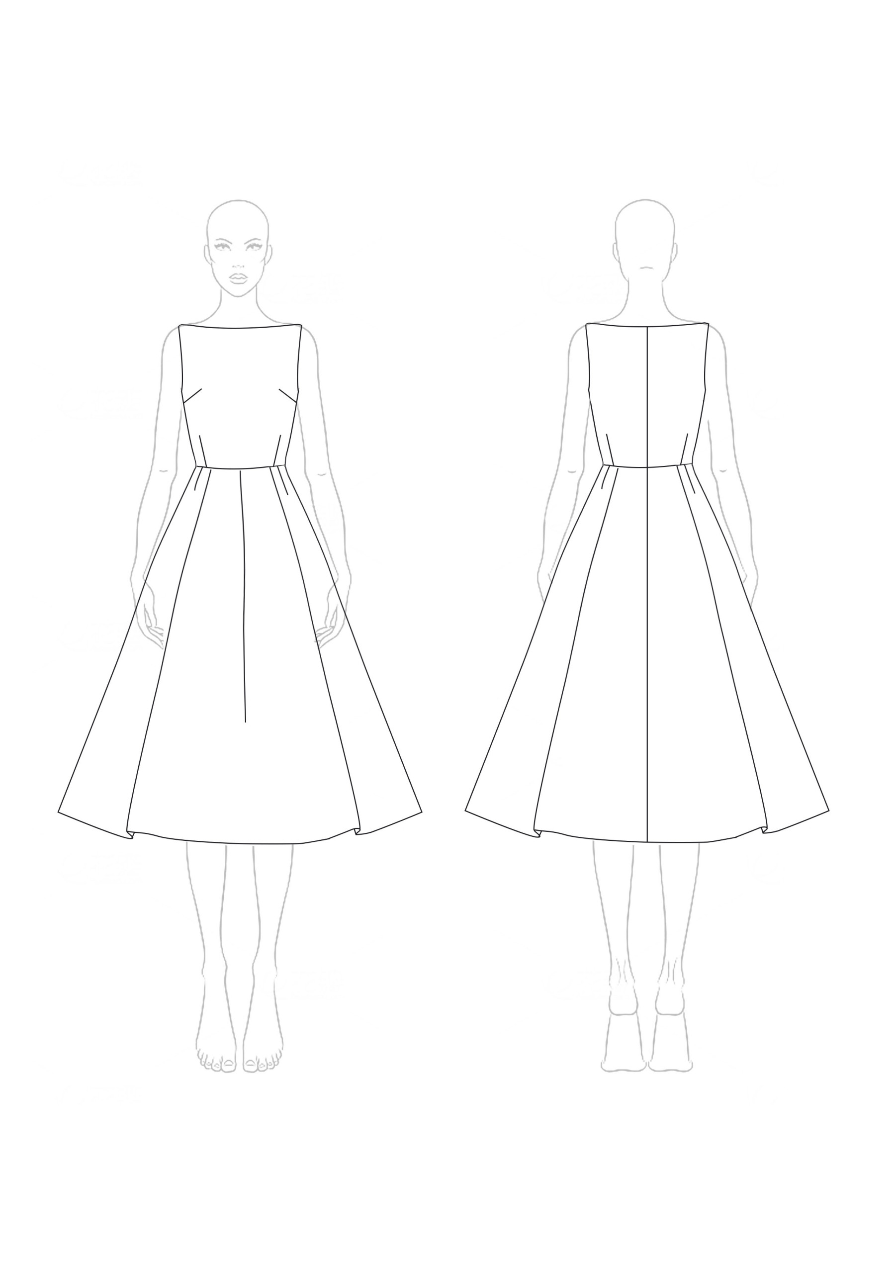 Daily Party Dress Semi-Formal Sleeveless Polka Dot Midi Dress