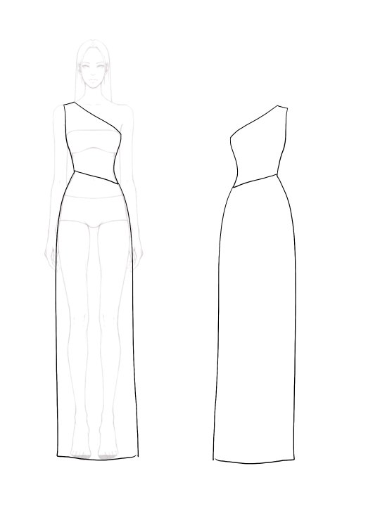 Prom Party Pleated Dress One-Shoulder Red and Blue Colorblock Maxi Dress