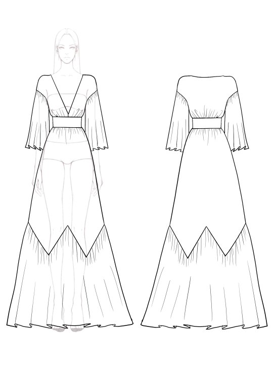 Party Evening Dress Ruffled Deep V Metallic Pleated Maxi Gown