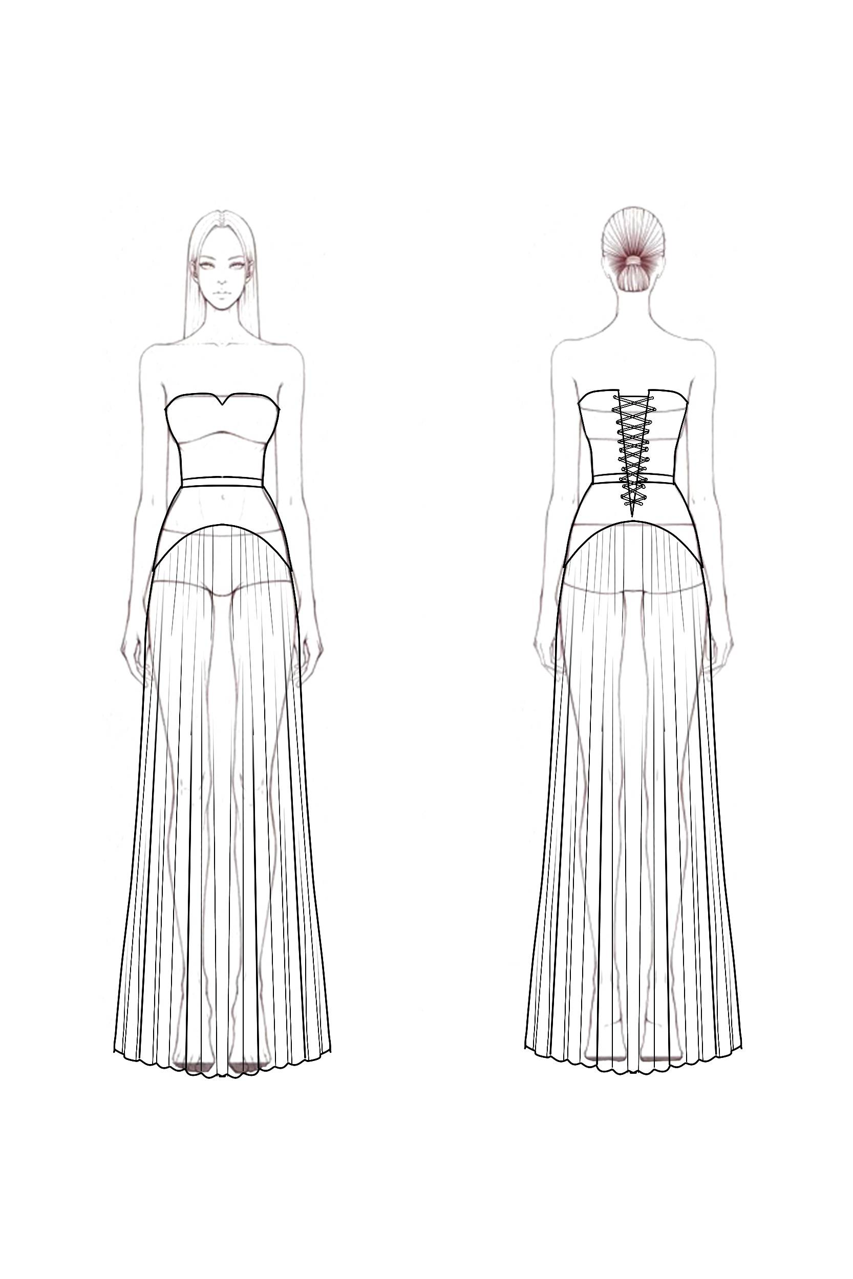 Evening ​Dress​​ Pink Strapless Maxi Dress