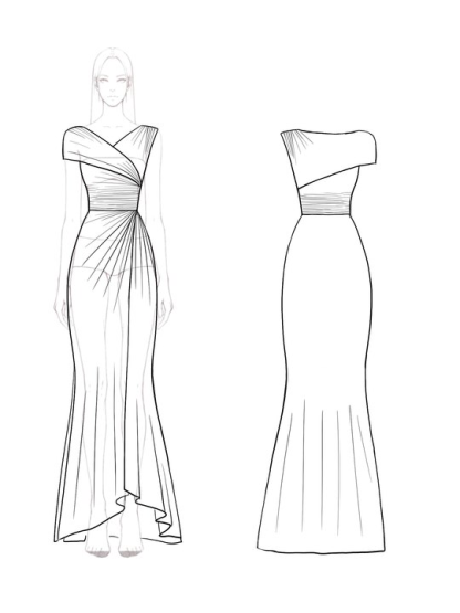 Wedding Guest Semi-Formal Dress Light Blue Pleated Maxi Dress