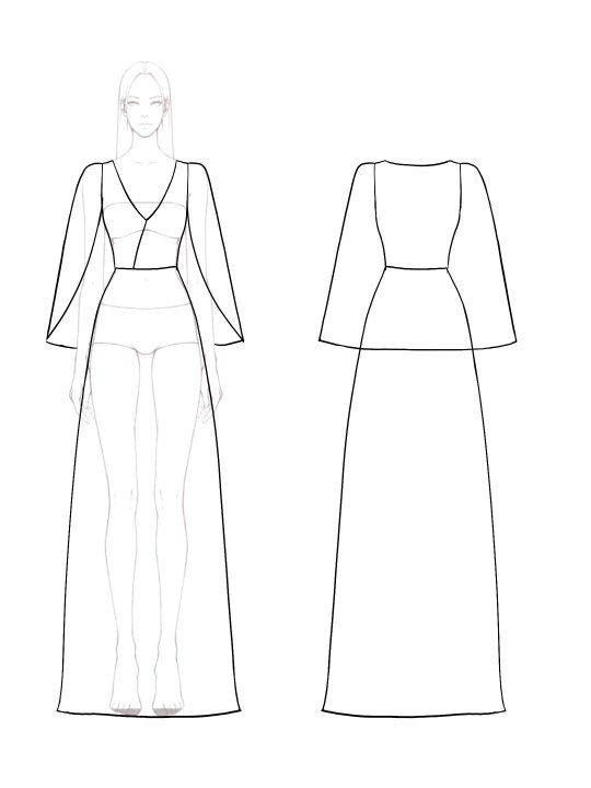 Party Evening Fringe Dress Gold Cape V-neck Floor-length Gown