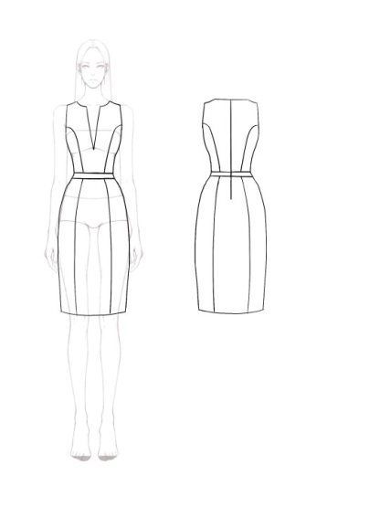 Daily Cocktail Dress Purple Sleeveless V-Neck Fitted Knee-Length Dress