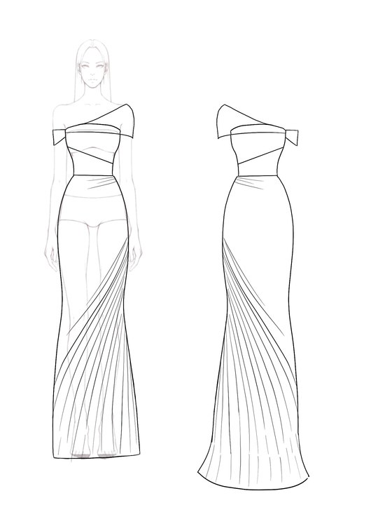 Evening Prom Light Blue Gown One Shoulder Glitter Pleated Maxi Dress