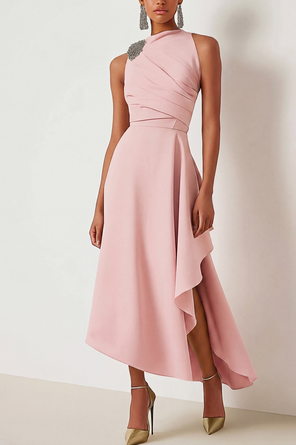 sachin and babi light blue dress Wedding Guest Party Dress Sage Green Sleeveless Maxi Dress – chiclody