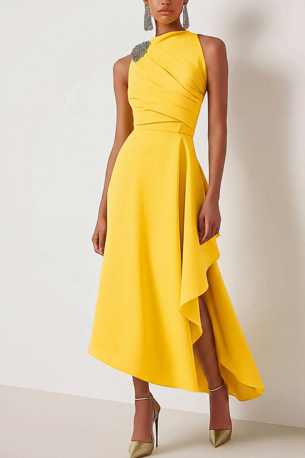 Wedding Guest Party Dress Sage Green Sleeveless Maxi Dress chiclody Wedding Guest Party Dress Sage Green Sleeveless Maxi Dress chiclody