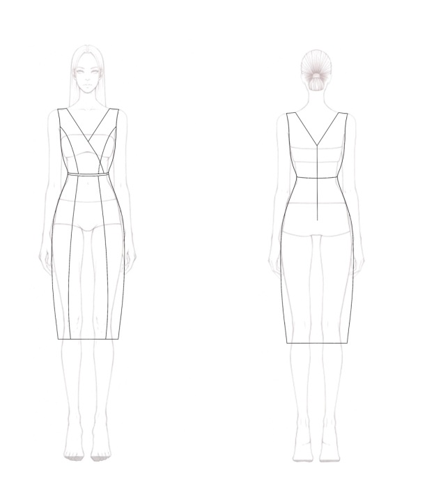 Semi-Formal Party Dress White V-Neck Straight Midi Dress