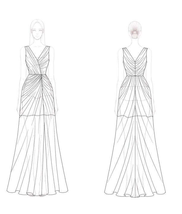 Formal Evening Gold Dress Pleated Sleeveless Metallic V-Neck Slit Floor-Length Dress