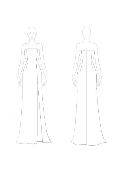 Formal Evening Solid Dress Black Off Shoulder High Slit Floor-Length Dress