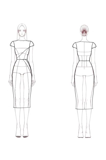 Work Business Dress Colorblock Boat Neck Knee-Length Dress