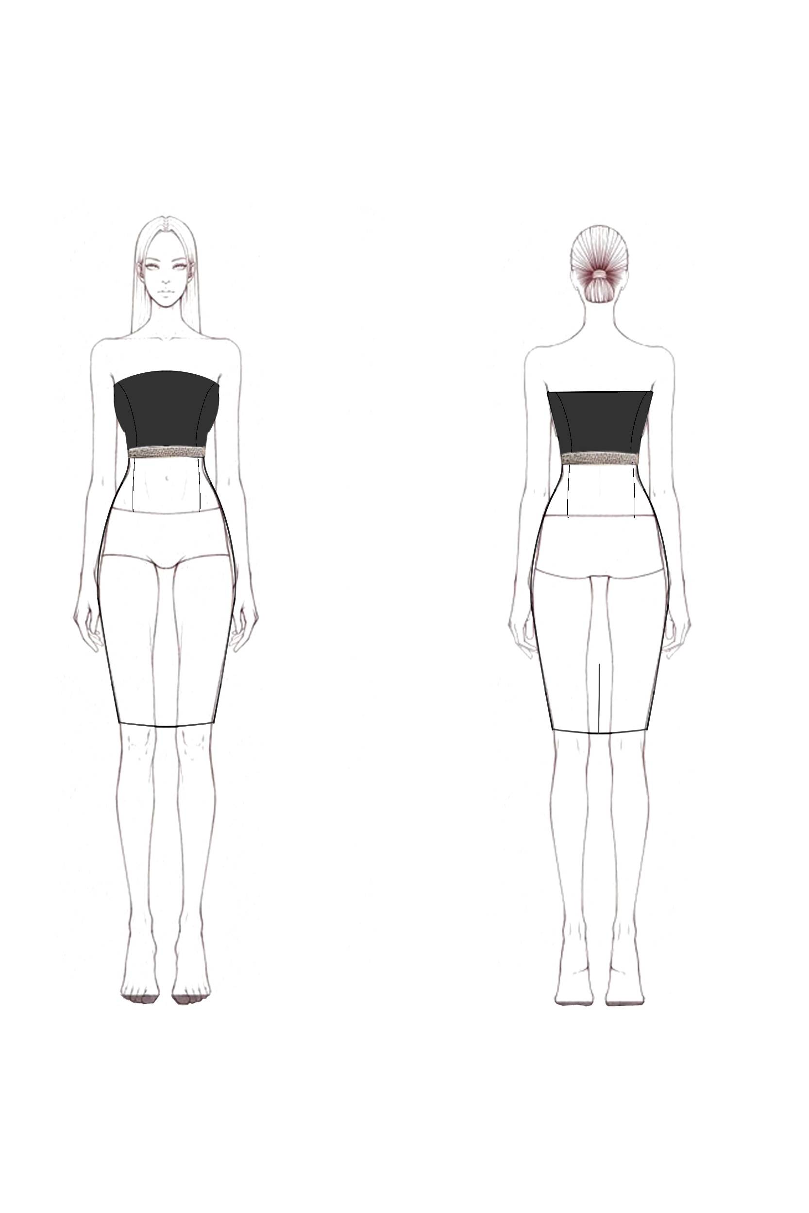Party Dress Black and White Colorblock Silver Trimmed Bodycon Mini Dress