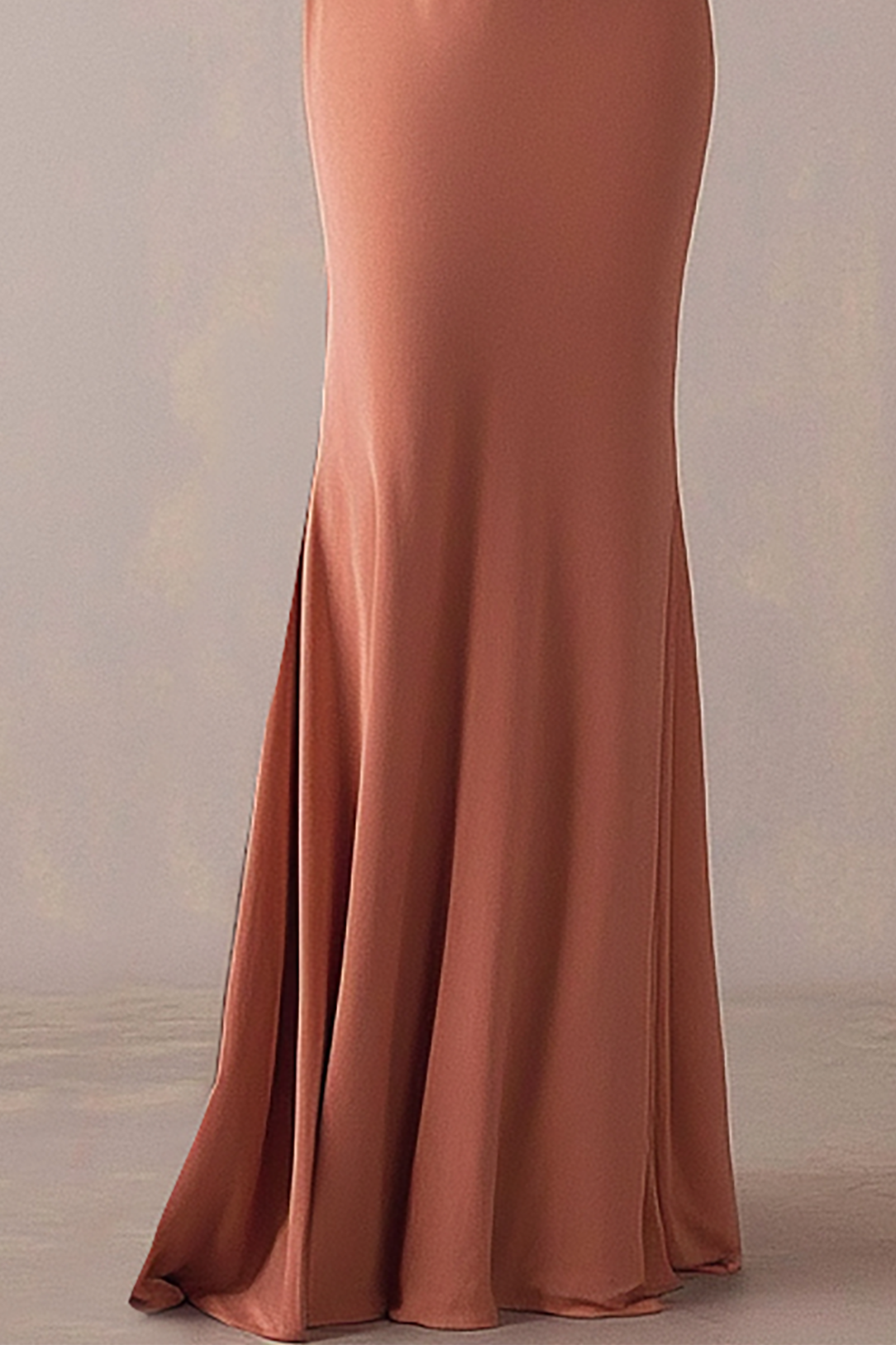 Formal Evening Dress Off-Shoulder Light Orange Mermaid Long Prom Dress