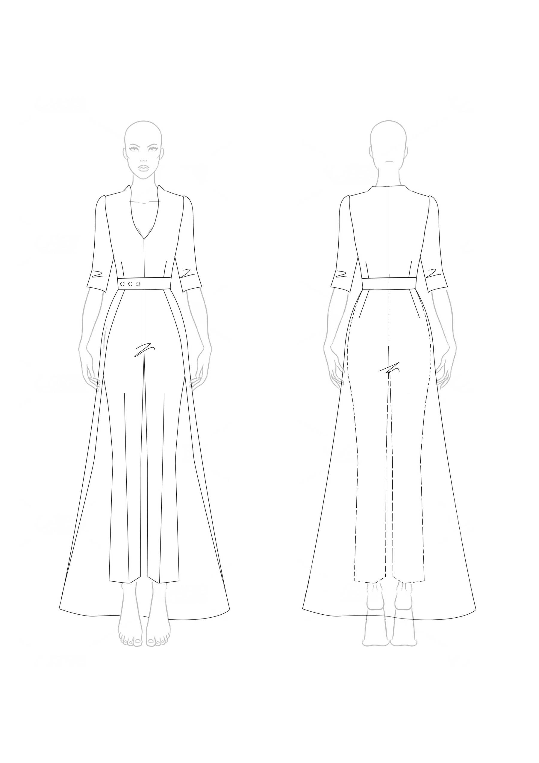 Semi-Formal Party Jumpsuit White V-Neck Half-Sleeve Cape Slim Jumpsuit