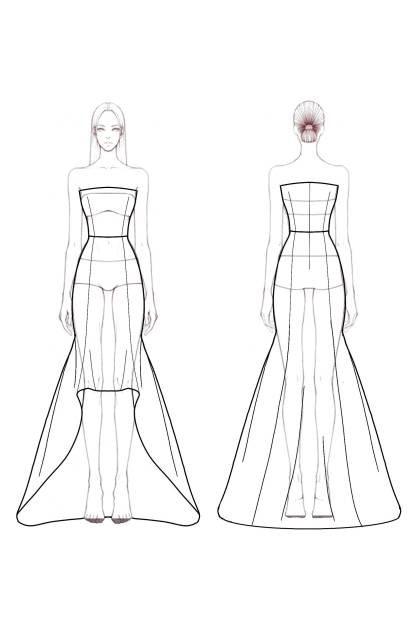 Formal Evening Dress Black Strapless Floor-Length Gown