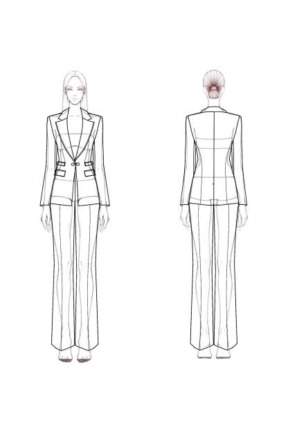 Work Formal Suit Set Pink Long Sleeve Pants Set