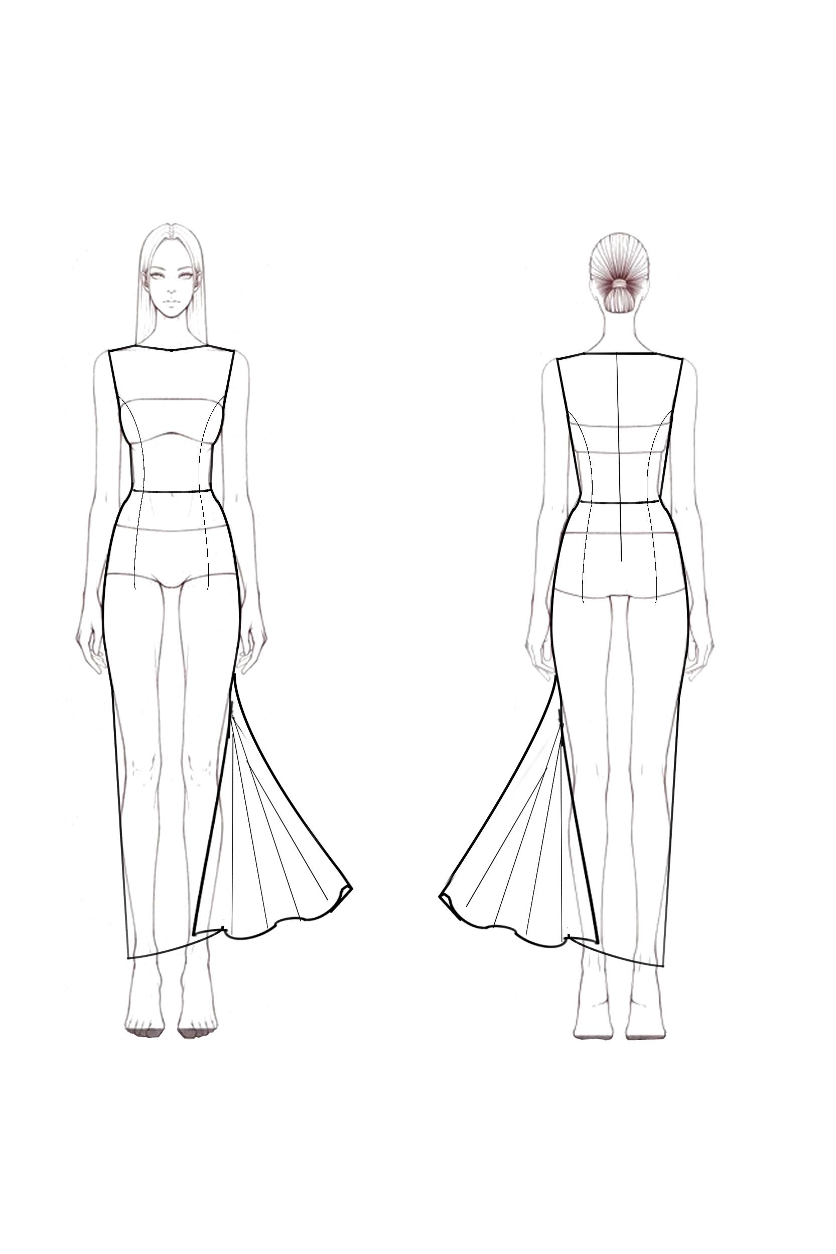 Semi-Formal Party Dress Black Pink Sleeveless Round Neck Fitted Maxi Dress