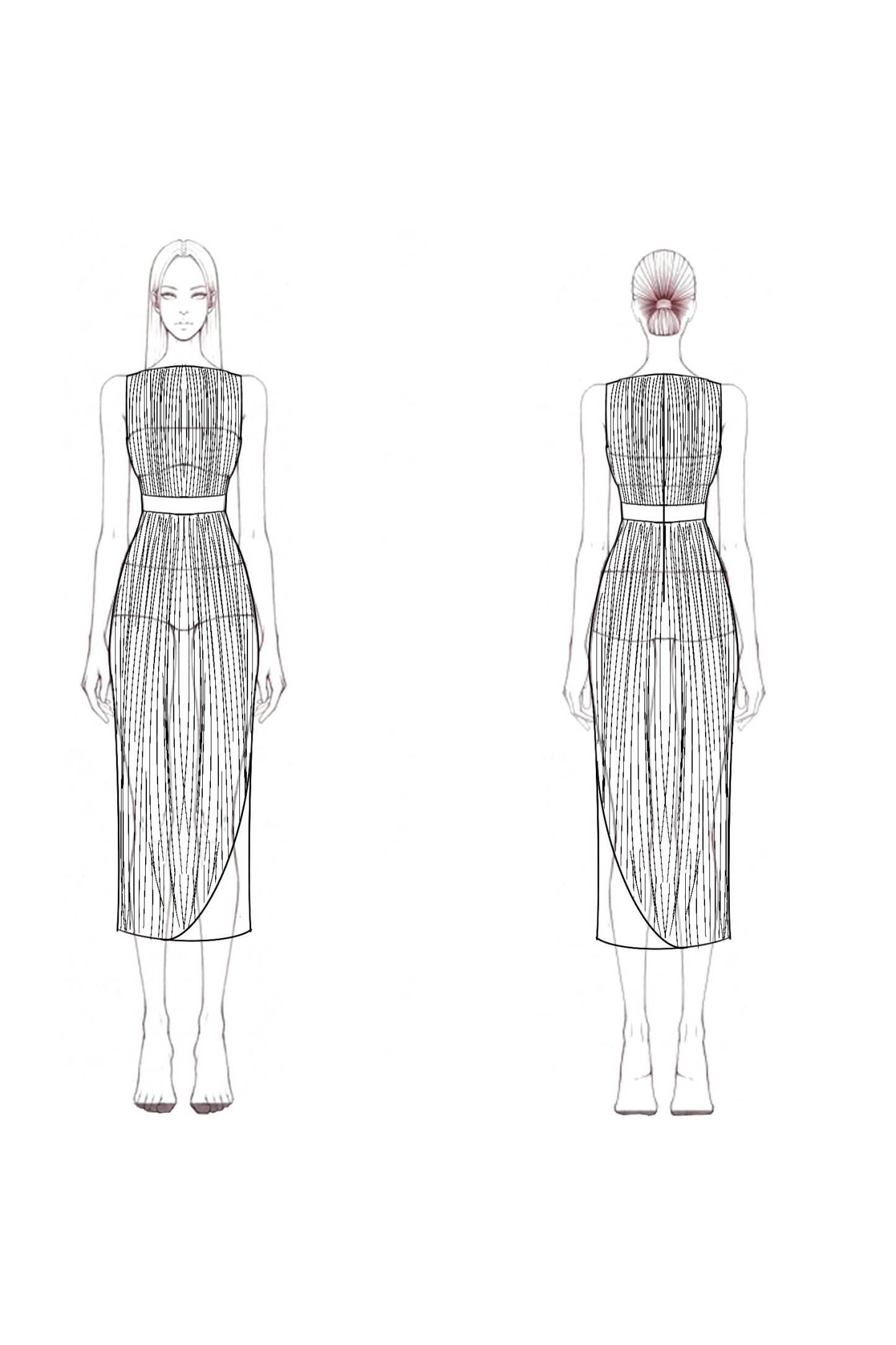 Semi-Formal Party Dress White Green Sleeveless Waist Belt Midi Dress