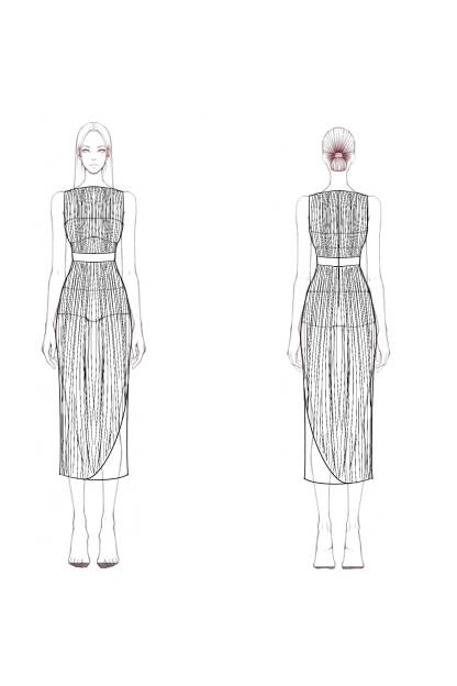 Semi-Formal Party Dress White Green Sleeveless Waist Belt Midi Dress