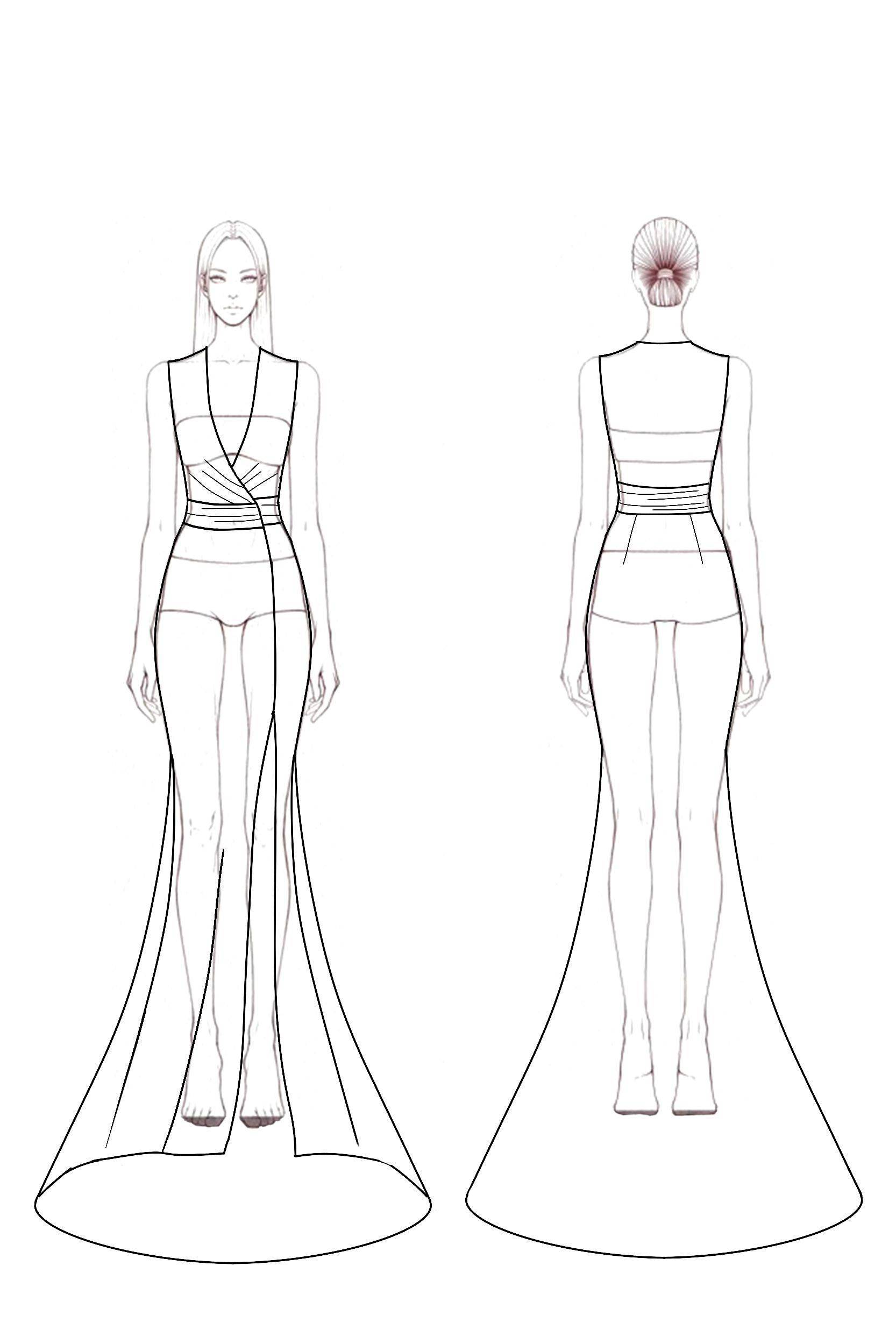 Formal Evening Dress White Sleeveless V-Neck Slit Mermaid Floor-Length Gown