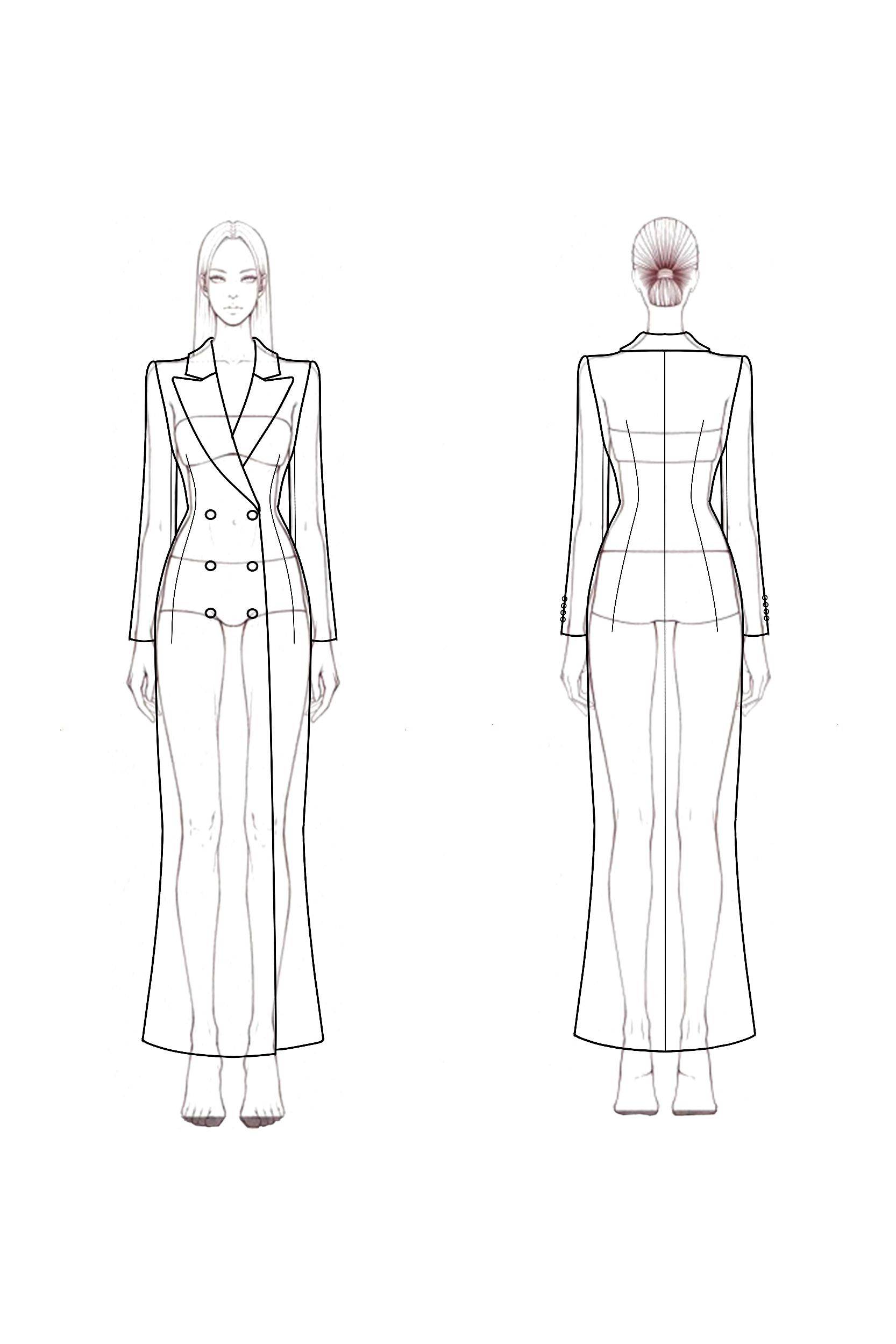 Work Blazer Dress Light Purple Lapel Long Sleeve Button Maxi Dress