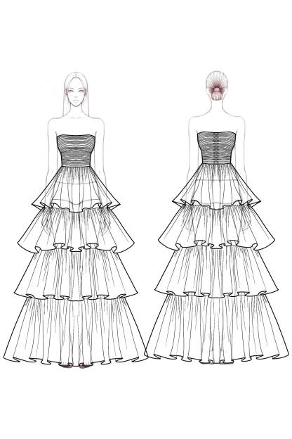 Formal Prom Tiered Dress Light Green Strapless Floor Dress