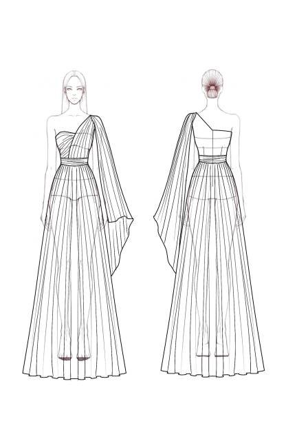 Formal Evening Dress Light Pink One Shoulder Chiffon Pleated Floor Dress