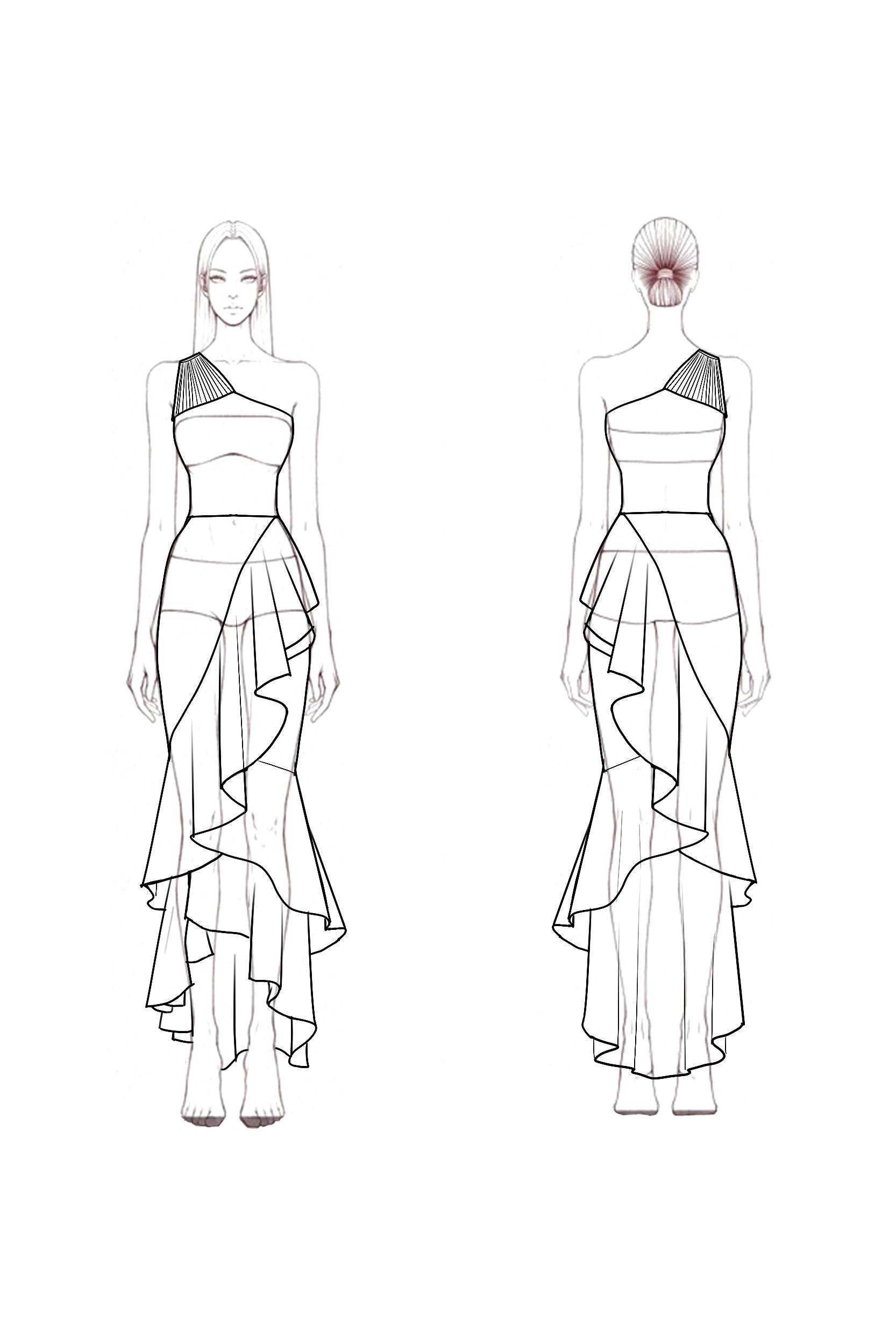 Party Dress Light Pink Satin One Shoulder Ruffle Midi Dress