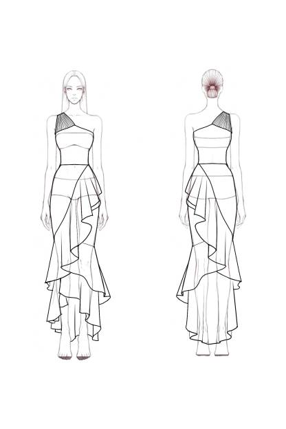 Party Dress Light Pink Satin One Shoulder Ruffle Midi Dress